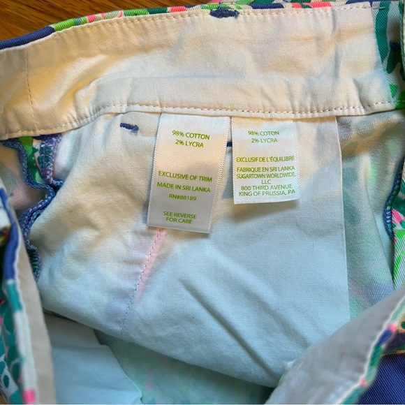 Lilly Pulitzer the Jayne short in beckon blue print size 00 - Picture 3 of 6